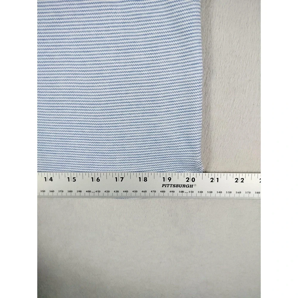 Banana Republic Polo Shirt Mens Medium Blue Stripe Organic Cotton Pique Pocket